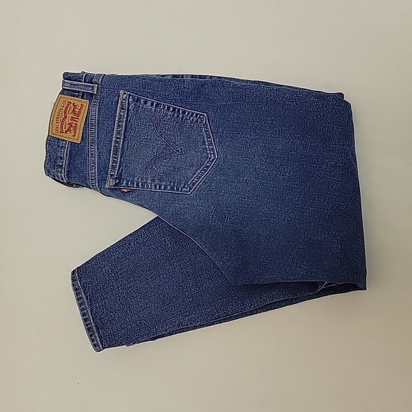 Women's red tab Levi's high waisted mom jeans medium stretch sz 29 - Picture 3 of 6